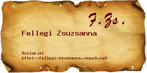 Fellegi Zsuzsanna névjegykártya